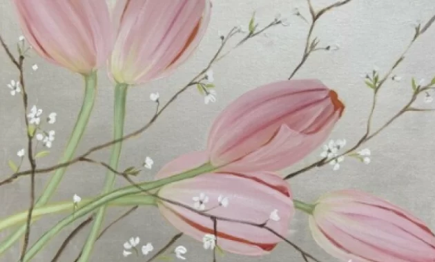 Цветы Акрилом с нуля Цветы Акрилом с нуля